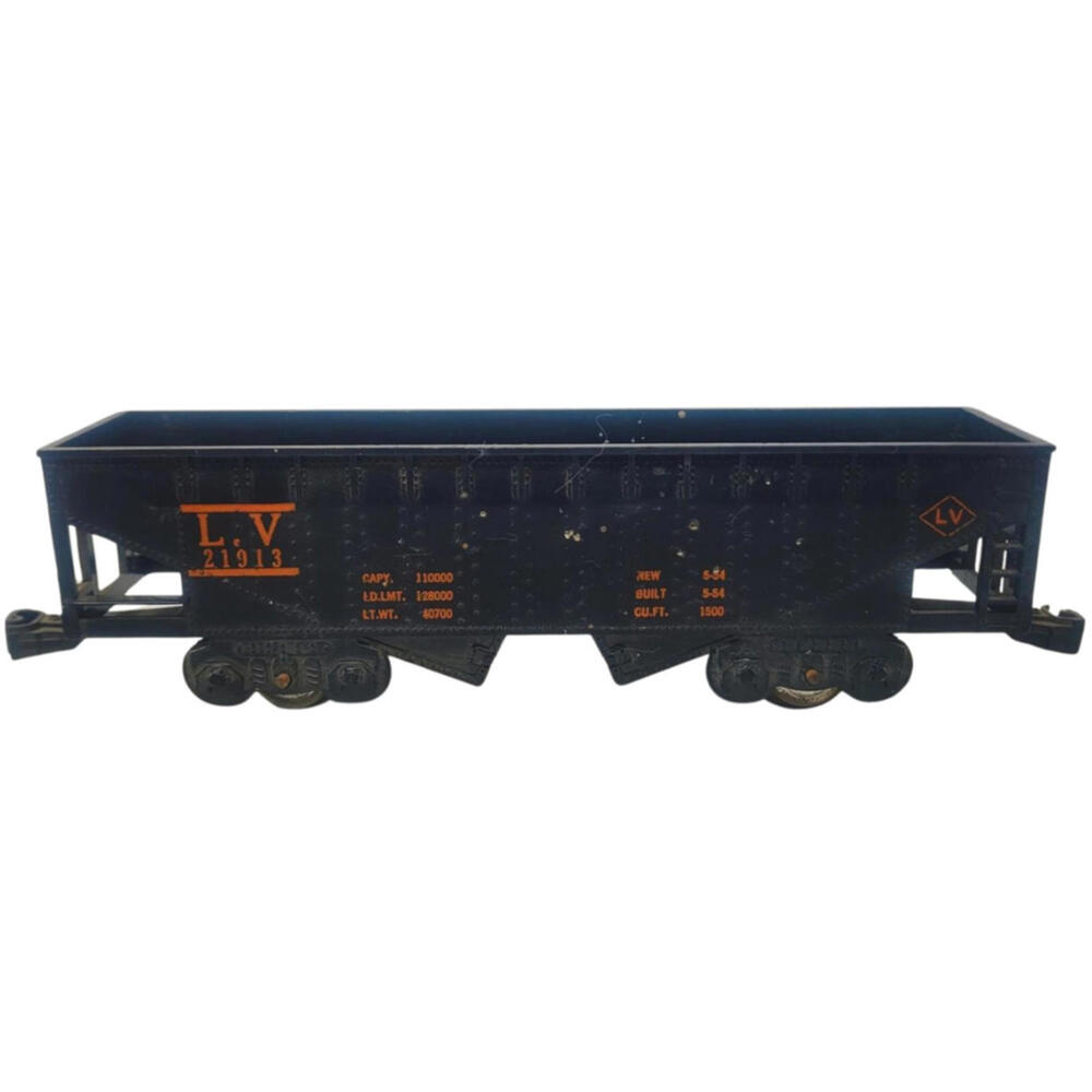 O Scale Marx LV 2 Bay Hopper Black Model Train Car